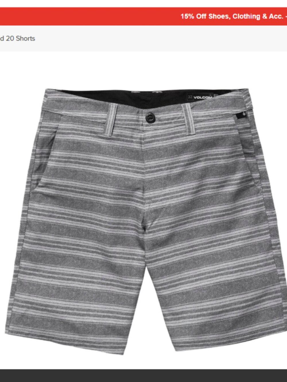 Volcom Men's Size 36 Mix Frickin Cross Shred Shorts 20" Outseam Modern Fit NWT